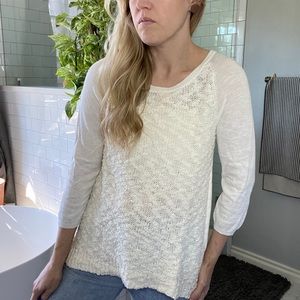 Anthropologie white sweatshirt new with tags
